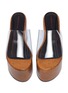 Detail View - Click To Enlarge - SIMON MILLER - 'Blackout' PVC band confetti flatform sandals