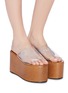 Figure View - Click To Enlarge - SIMON MILLER - 'Blackout' PVC band confetti flatform sandals