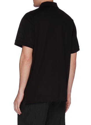 Back View - Click To Enlarge - BALENCIAGA - 'Speed' graphic print oversized polo shirt