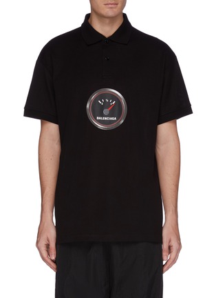 Main View - Click To Enlarge - BALENCIAGA - 'Speed' graphic print oversized polo shirt