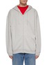 Main View - Click To Enlarge - BALENCIAGA - Rose print back zip hoodie