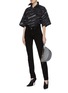 Figure View - Click To Enlarge - BALENCIAGA - Notched waist skinny jeans