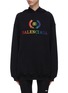 Main View - Click To Enlarge - BALENCIAGA - 'BB Mode' logo print oversized hoodie