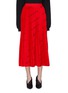 Main View - Click To Enlarge - BALENCIAGA - Logo print pleated knit skirt