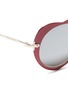 Detail View - Click To Enlarge - MIU MIU - Coated heart metal sunglasses