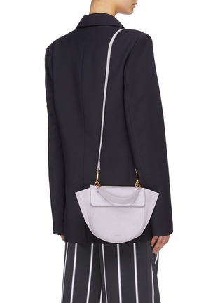 Front View - Click To Enlarge - WANDLER - 'Hortensia' mini suede corduroy shoulder bag