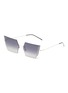 Main View - Click To Enlarge - PRIDE EYEWEAR - Rimless angular cat eye sunglasses