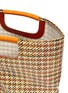 Detail View - Click To Enlarge - SIMON MILLER - 'Birch' medium top handle woven houndstooth tote