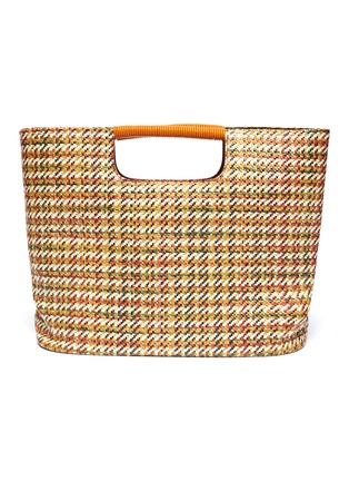 Main View - Click To Enlarge - SIMON MILLER - 'Birch' medium top handle woven houndstooth tote