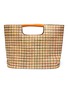 Main View - Click To Enlarge - SIMON MILLER - 'Birch' medium top handle woven houndstooth tote