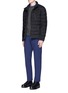 Figure View - Click To Enlarge - MONCLER - Pintucked fleece lined pants