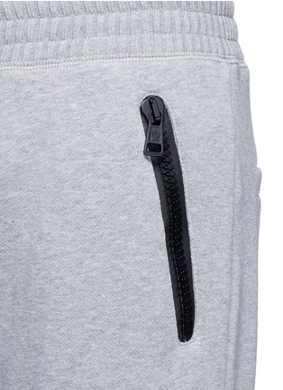 Detail View - Click To Enlarge - MONCLER - x Off-White cuff strap cotton sweatpants