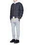 Figure View - Click To Enlarge - MONCLER - x Off-White cuff strap cotton sweatpants