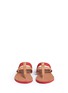 Front View - Click To Enlarge - UGG - 'Audra' colourblock braided leather sandals