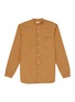 Main View - Click To Enlarge - CAMOSHITA - Mandarin collar cupro-cotton shirt