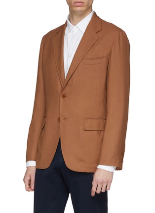 Front View - Click To Enlarge - CAMOSHITA - Rayon-wool soft blazer