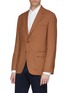 Front View - Click To Enlarge - CAMOSHITA - Rayon-wool soft blazer
