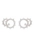 Main View - Click To Enlarge - CZ BY KENNETH JAY LANE - Cubic zirconia spike small double hoop earrings