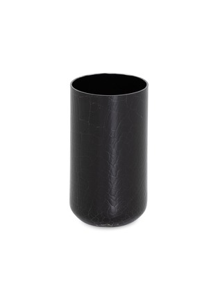 Main View - Click To Enlarge - LOCAL DESIGN - Crackle medium vase – Black