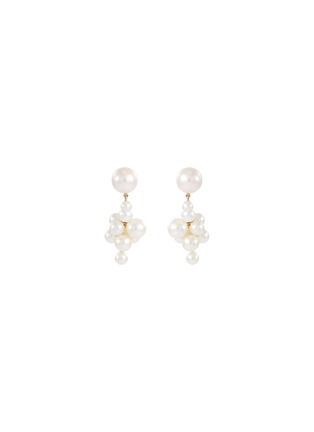 Main View - Click To Enlarge - SOPHIE BILLE BRAHE - 'Botticelli' freshwater pearl 14k yellow gold drop earrings