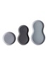 Main View - Click To Enlarge - ZI - Rimmed plate set – Charcoal/Grey/Light Grey