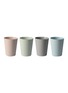 Main View - Click To Enlarge - ZI - Cup set – Pink/Sky Blue/Light Green/Grey
