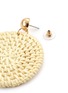 Detail View - Click To Enlarge - KENNETH JAY LANE - Rattan circle drop earrings