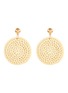 Main View - Click To Enlarge - KENNETH JAY LANE - Rattan circle drop earrings