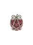 Main View - Click To Enlarge - KENNETH JAY LANE - Glass crystal bow strawberry cage pin
