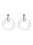 Main View - Click To Enlarge - KENNETH JAY LANE - Clear hoop clip earrings