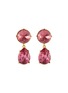 Main View - Click To Enlarge - KENNETH JAY LANE - Glass crystal teardrop clip earrings