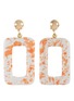 Main View - Click To Enlarge - KENNETH JAY LANE - Ceramic rectangle drop clip earrings