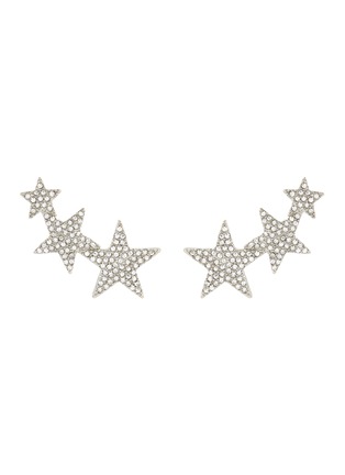 Main View - Click To Enlarge - KENNETH JAY LANE - Glass crystal star clip earrings