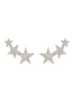 Main View - Click To Enlarge - KENNETH JAY LANE - Glass crystal star clip earrings