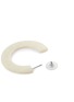 Detail View - Click To Enlarge - KENNETH JAY LANE - Marble effect flat hoop earrings