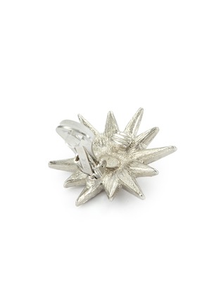 Detail View - Click To Enlarge - KENNETH JAY LANE - Glass crystal starburst stud clip earrings