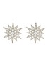 Main View - Click To Enlarge - KENNETH JAY LANE - Glass crystal starburst stud clip earrings