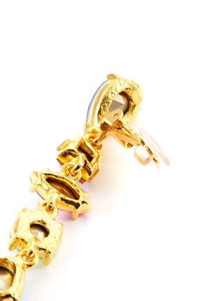 Detail View - Click To Enlarge - KENNETH JAY LANE - Glass crystal drop clip earrings