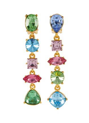 Main View - Click To Enlarge - KENNETH JAY LANE - Glass crystal drop clip earrings