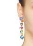 Figure View - Click To Enlarge - KENNETH JAY LANE - Glass crystal drop clip earrings