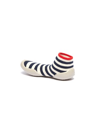 Detail View - Click To Enlarge - COLLÉGIEN - Stripe intarsia toddler sock knit sneakers