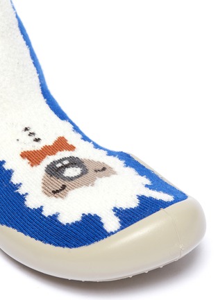 Detail View - Click To Enlarge - COLLÉGIEN - Sheep intarsia toddler sock knit sneakers