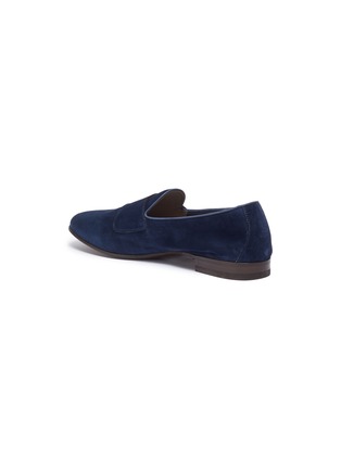  - HENDERSON - Double monk strap suede loafers