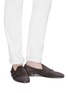 Figure View - Click To Enlarge - HENDERSON - Double monk strap suede loafers