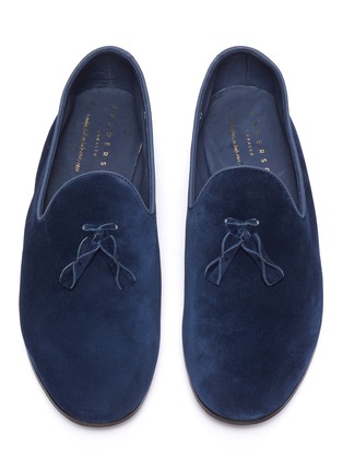 Detail View - Click To Enlarge - HENDERSON - Tassel suede loafers