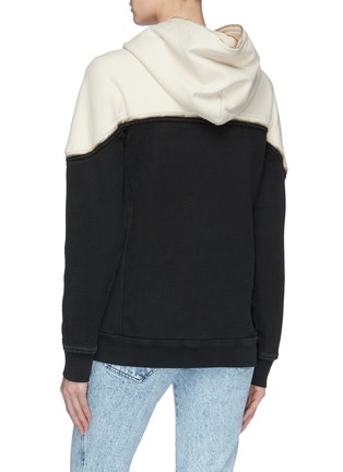 Back View - Click To Enlarge - TRE BY NATALIE RATABESI - 'The Aaliyah' colourblock panelled zip hoodie