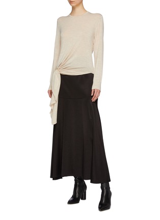 Figure View - Click To Enlarge - EQUIL - Ring buckle drape wool sweater
