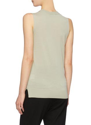 Back View - Click To Enlarge - EQUIL - Sleeve tie sleeveless sweater