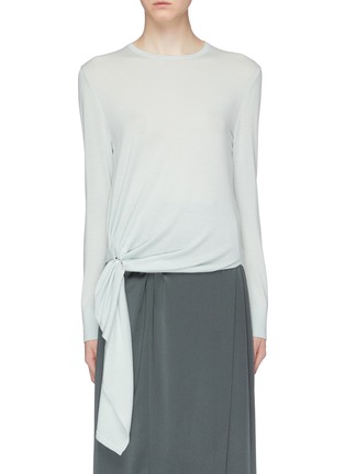 Main View - Click To Enlarge - EQUIL - Buckle loop drape wool sweater