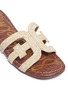 Detail View - Click To Enlarge - SAM EDELMAN - 'Beckie' cutout raffia slide sandals